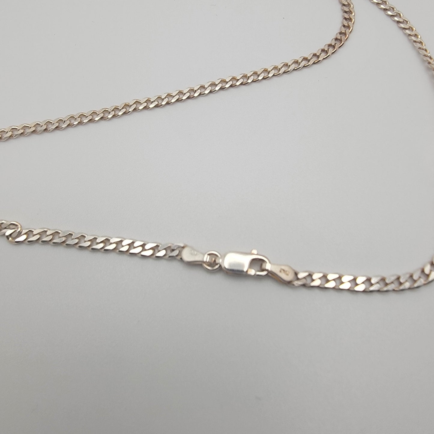 Enameled Abstract Pendant Sterling Silver 20 Inch Chain Necklace