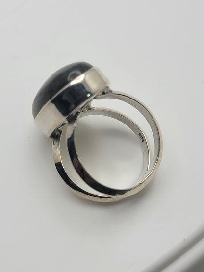 Labradorite Ring 925 Sterling Silver Statement Ring