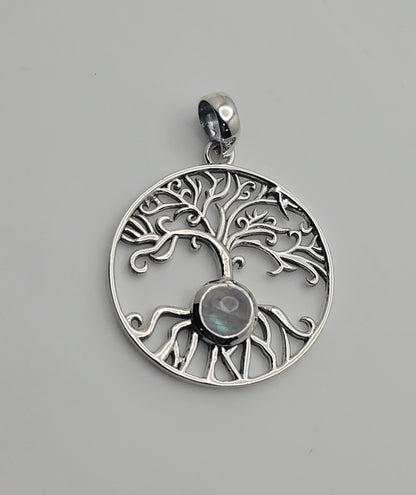 Moonstone Tree of Life Pendant