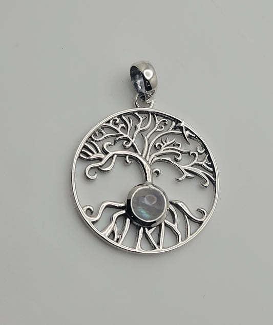 Moonstone Tree of Life Pendant