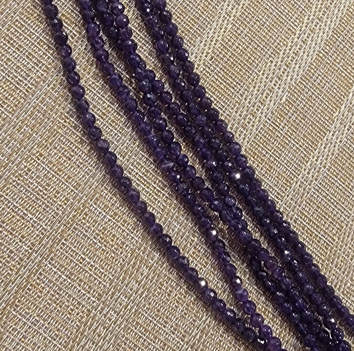 Amethyst Faceted 6mm Gemstone Beads