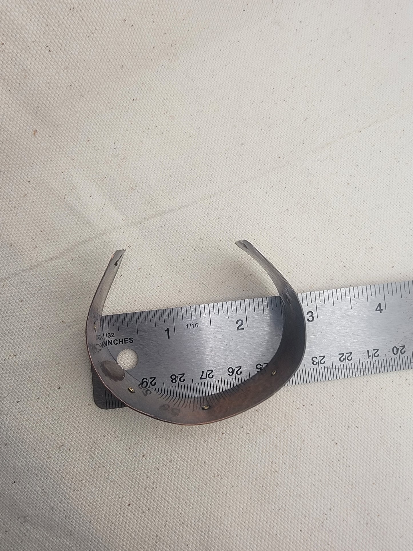 Textured Copper Cuff Bracelet with Brass Rivets – Handmade Hammered Metal Bracelet, Rustic Boho Unisex Jewelry