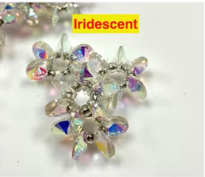 42 Pieces Lot Crystal Beads, 8mm Heishi Disc Shape Crystal Faceted Beads, Faceted Crystal Glass Beads, Finding Beads For Jewelry Making Color: Iridescent